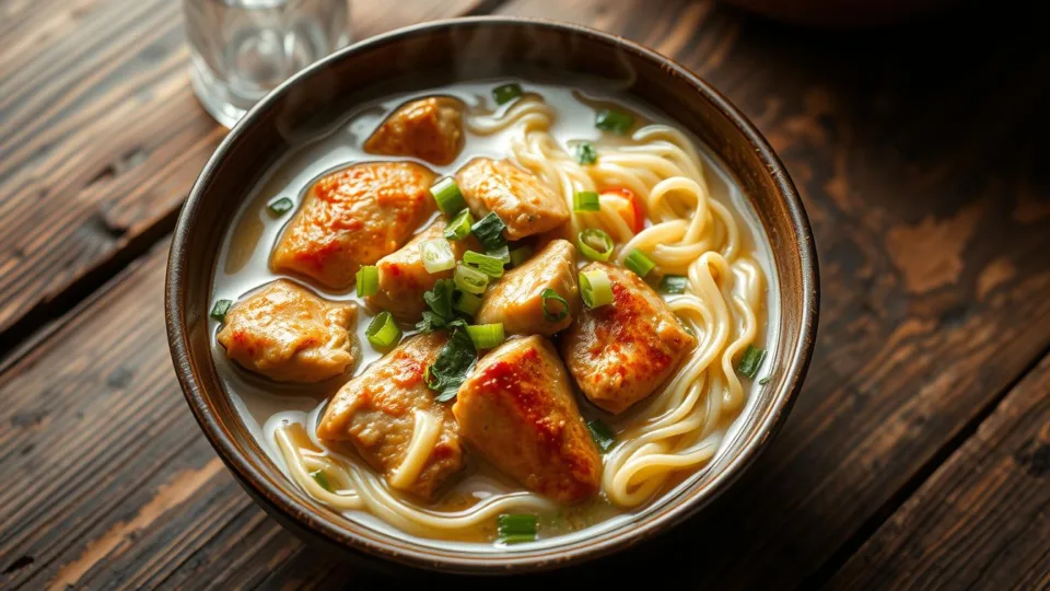 chicken and egg noodles