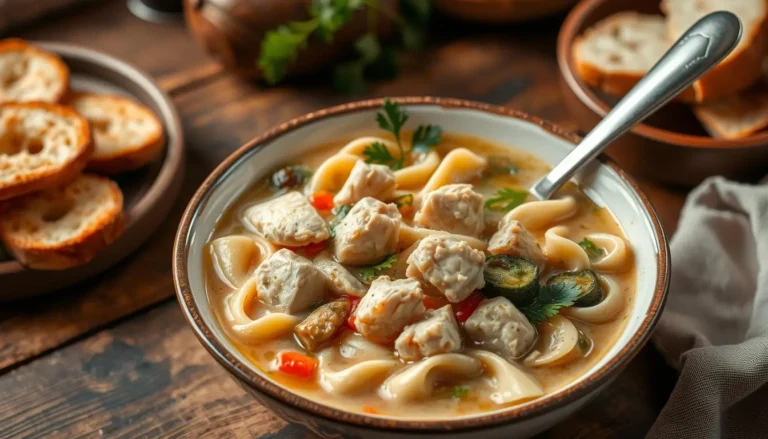 chicken and noodles